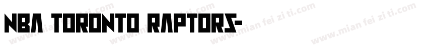 NBA Toronto Raptors字体转换